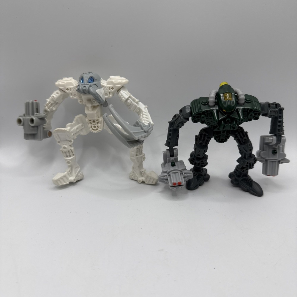 McDonalds Happy Meal toy LEGO Bionicle Mahri TOA KONGU & TOA MATORO figures 2007